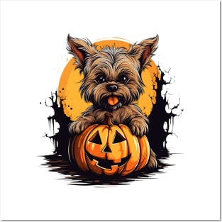 Halloween Yorkshire Terrier Dog #2 Posters and Art